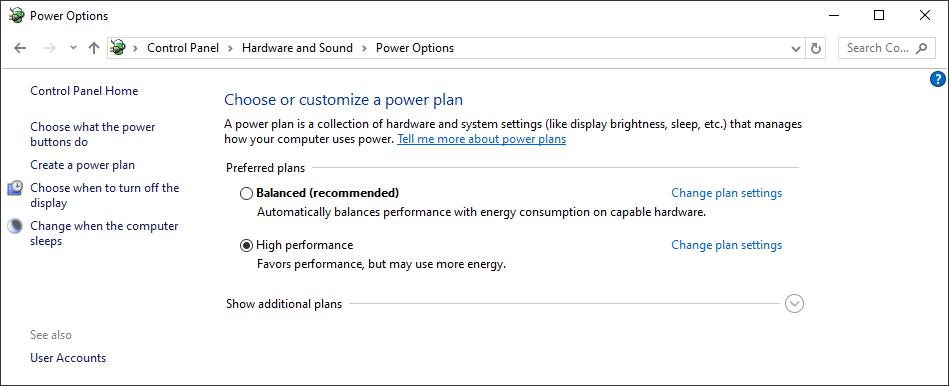 Disable CPU Throttling