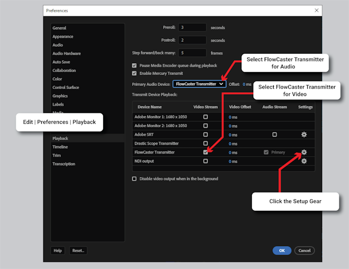 Adobe Premiere Prefernces