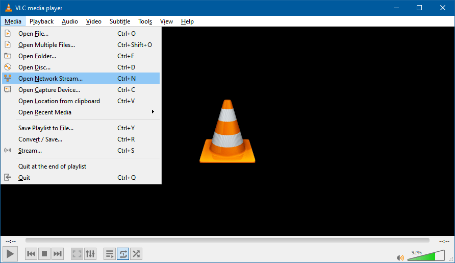 VLC Menu